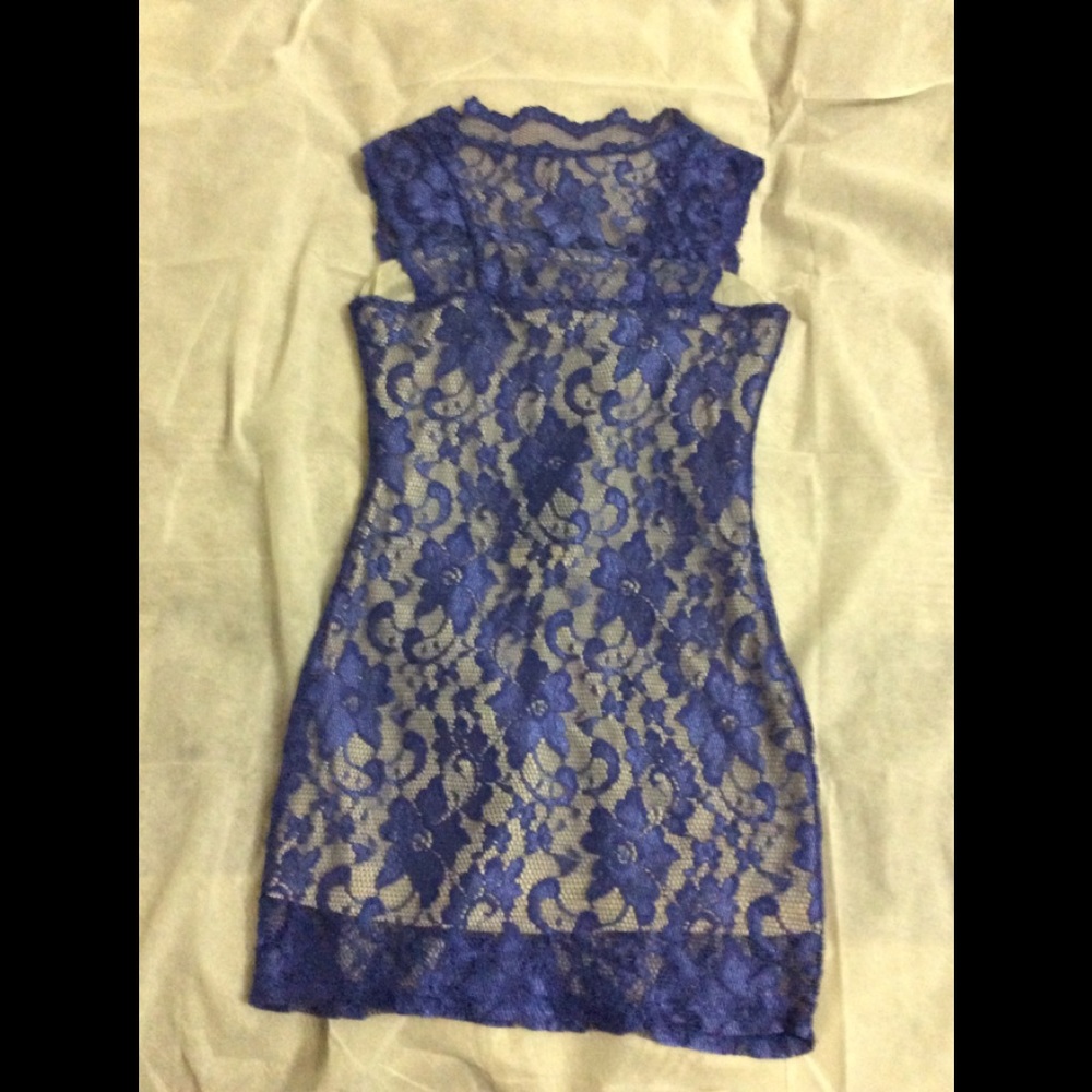 New blue lace dress